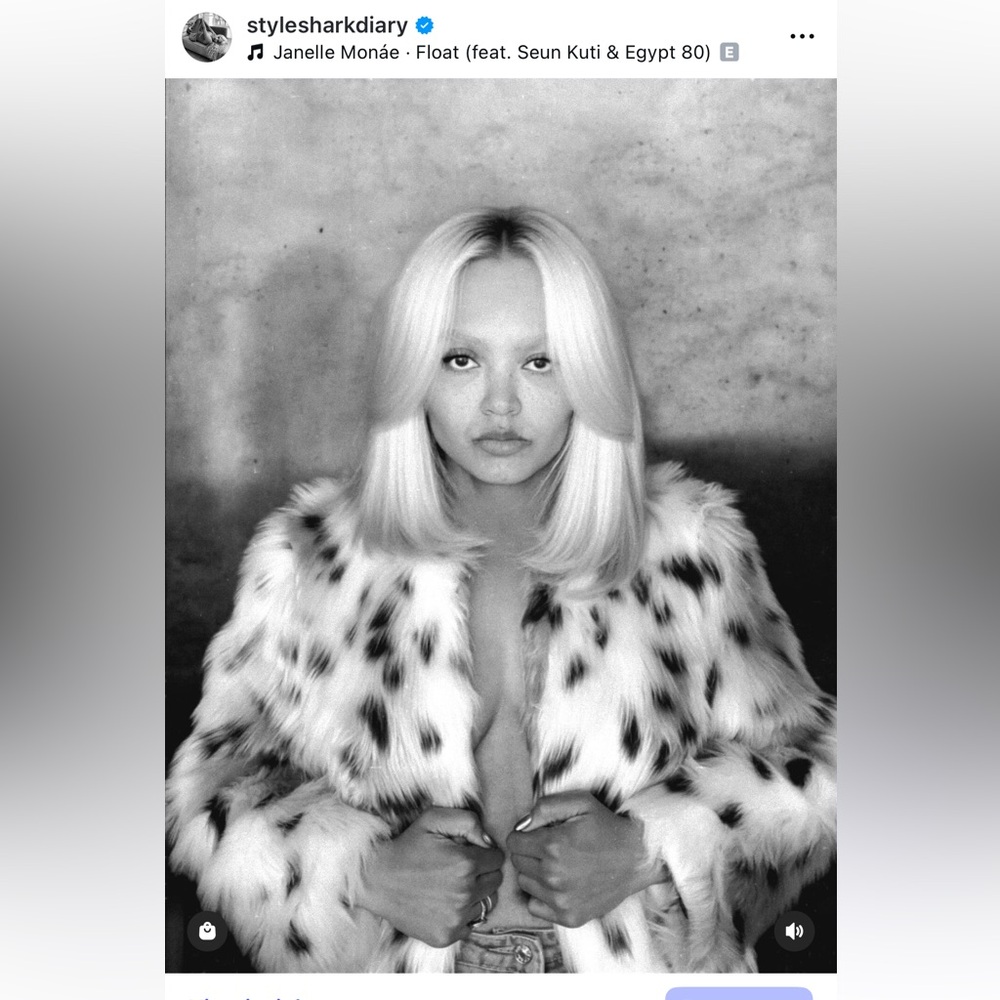 Spotted Faux Fur Coat